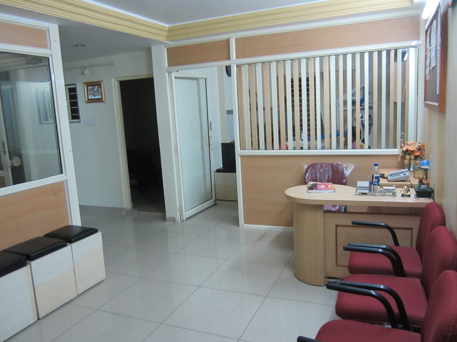 Clinic lobby and front desk
